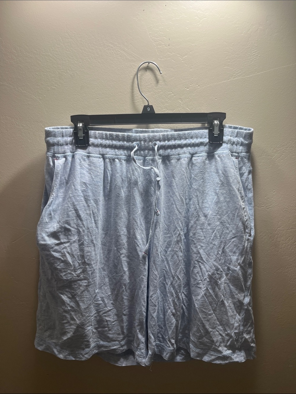 Men's Light Blue Athletic Drawstring Shorts